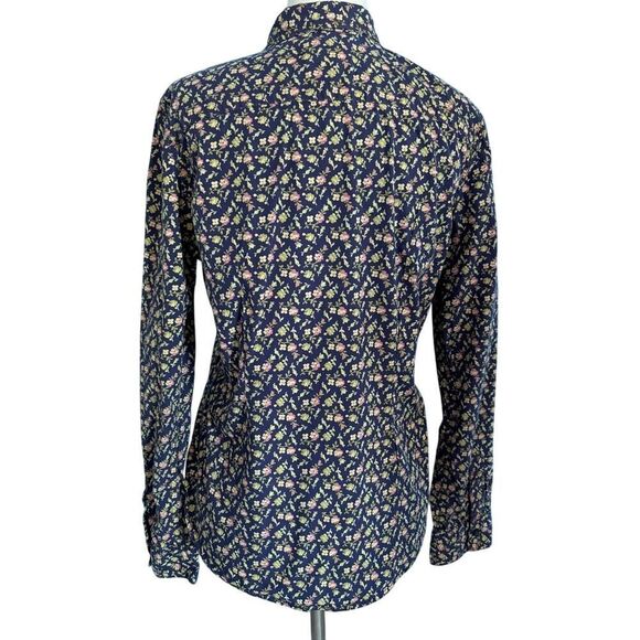 Denim & Supply Ralph Lauren RL TOMBOY 100% Cotton Demure Floral Blouse L/S M - Picture 3 of 7